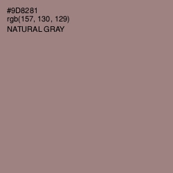 #9D8281 - Natural Gray Color Image